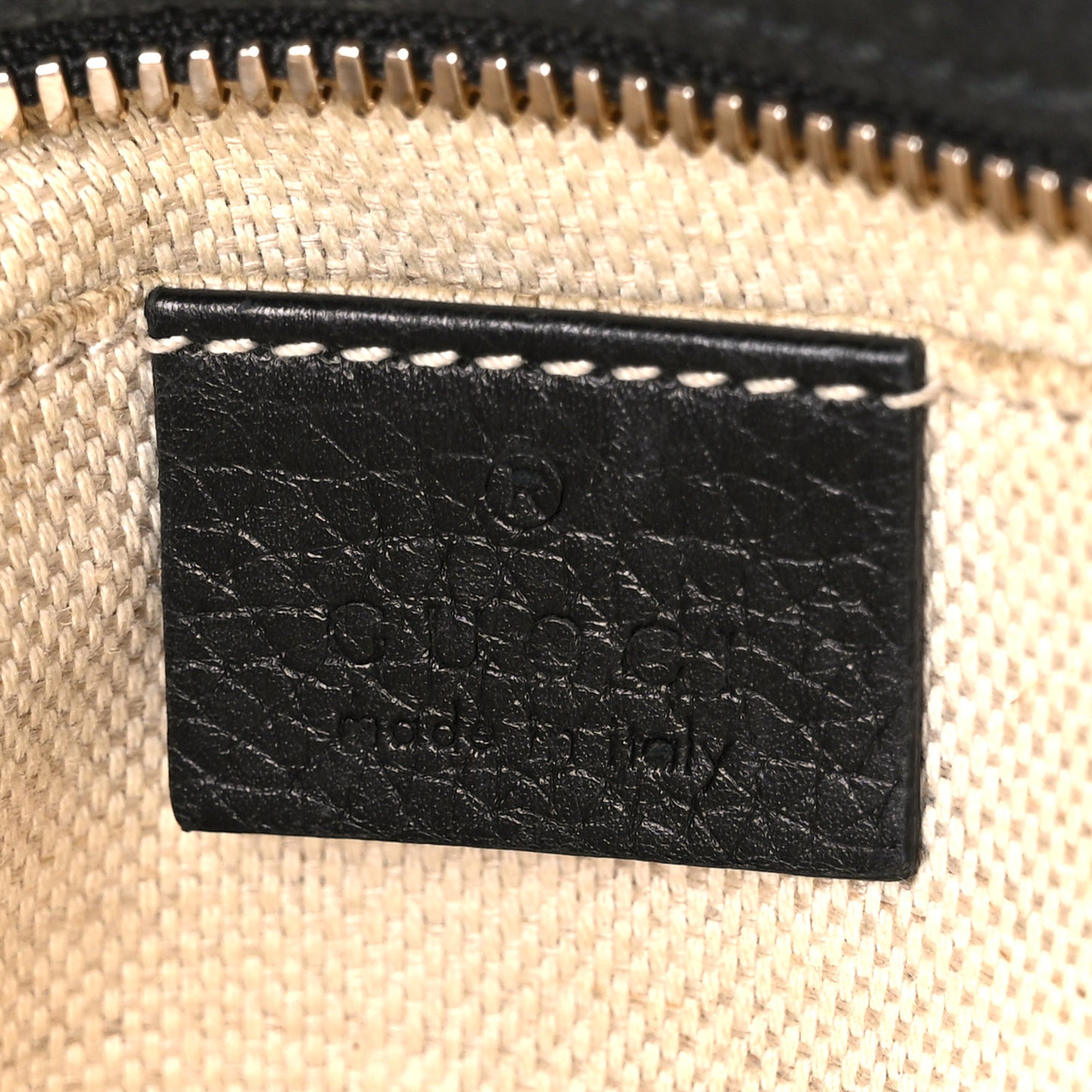 Pebbled Calfskin Small Soho Disco Bag Black