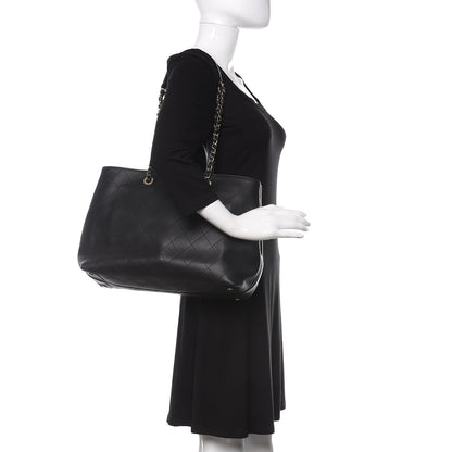 Chanel Calfskin Large Serial Shopper Tote Black 2 of 10