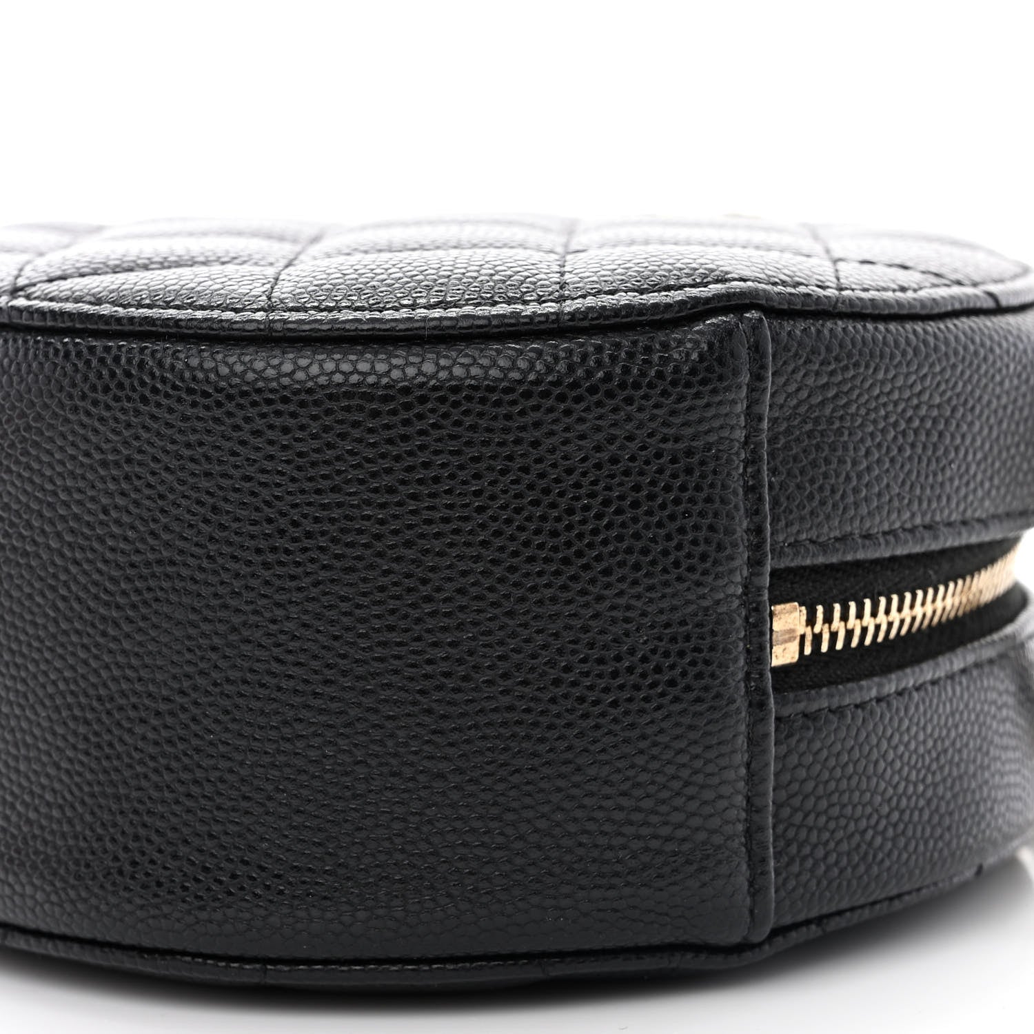 Chanel Caviar Quilted Round Clutch With Chain Black 10 of 10