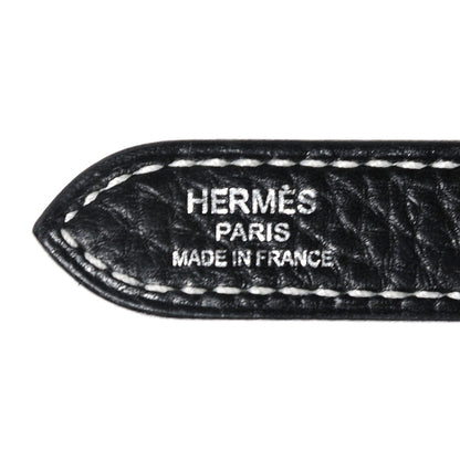 Hermes Taurillon Clemence Halzan 31 Black 12 of 13