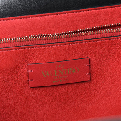 Valentino Garavani Calfskin Large Vlogo Tote Black 5 of 9