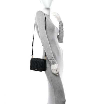 Miu Miu Nappa Matelasse Crossbody Black 2 of 9