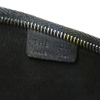 The Row Smooth Calfskin Half Moon Shoulder Bag Black 6 of 9