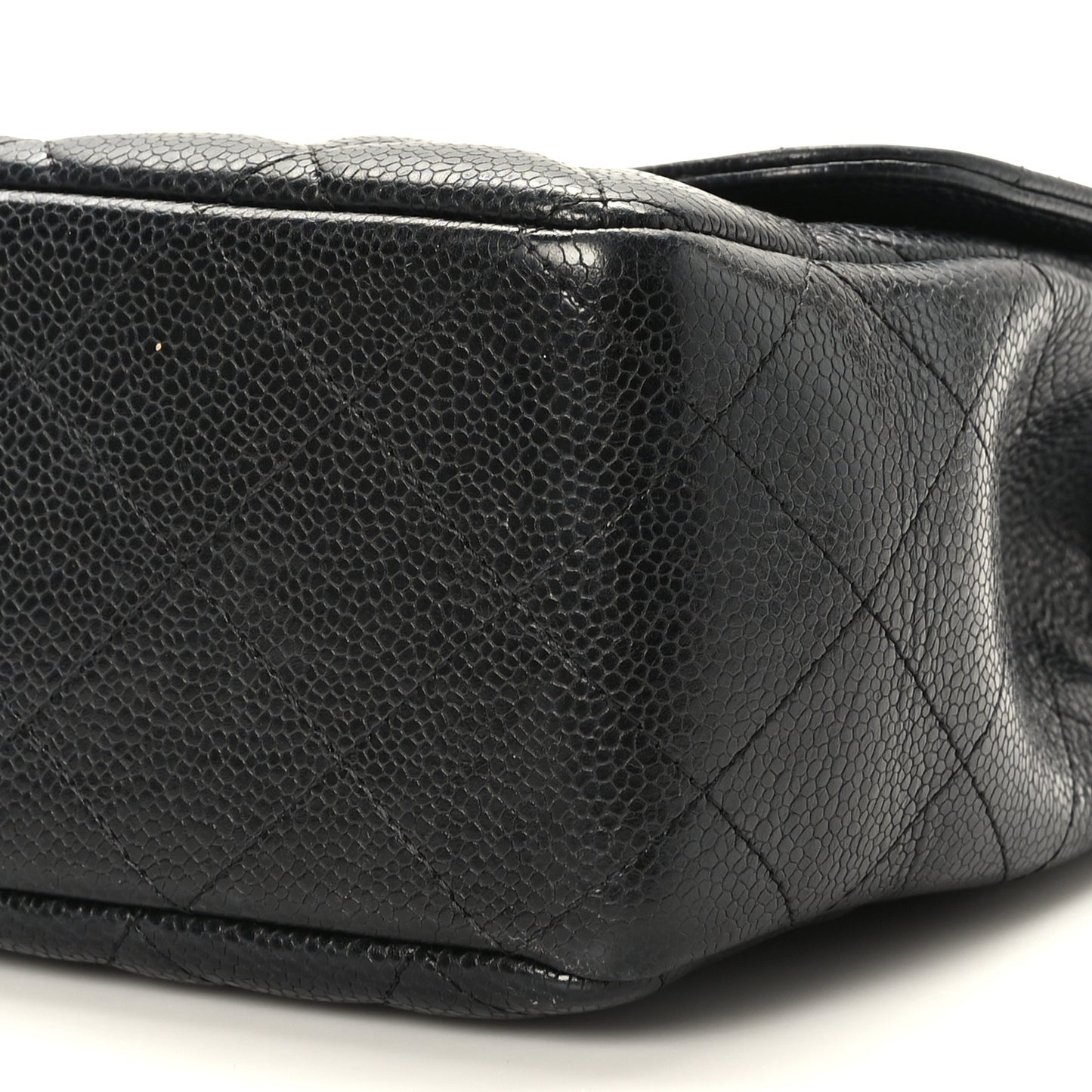 Caviar Quilted Jumbo Single Flap Black