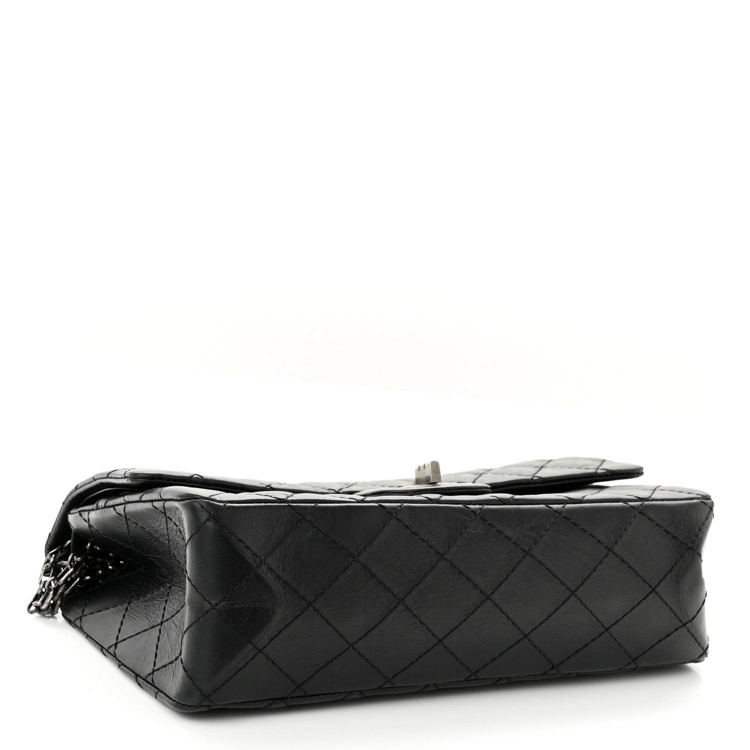 Chanel Aged Calfskin Quilted 2.55 Reissue 225 Flap Black 4 of 11