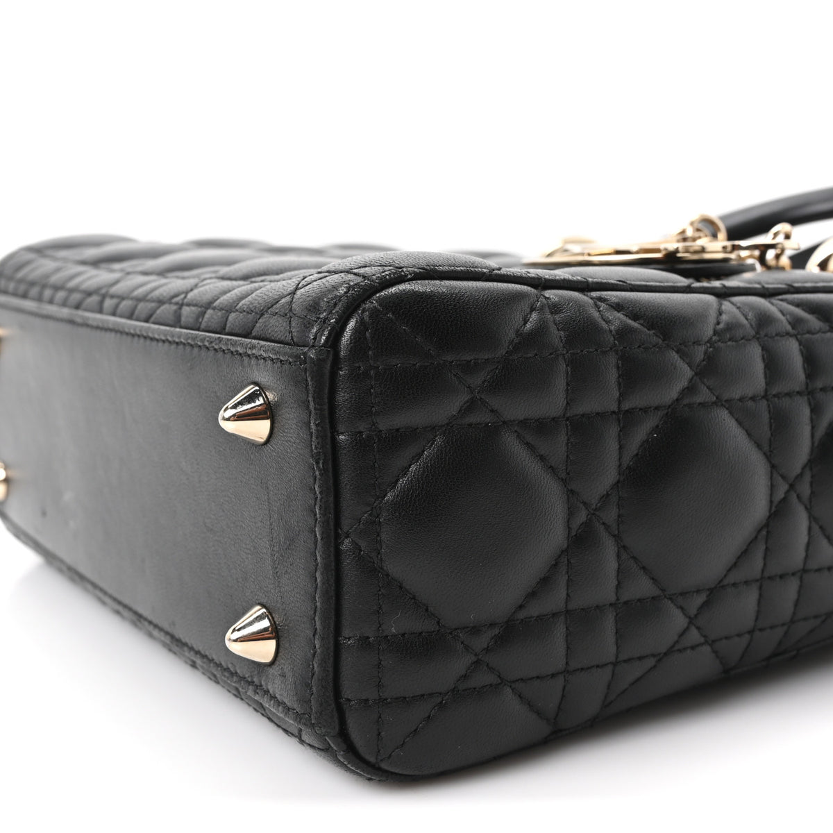 Christian Dior Lambskin Cannage Small My ABCDior Lady Dior Black 9 of 9