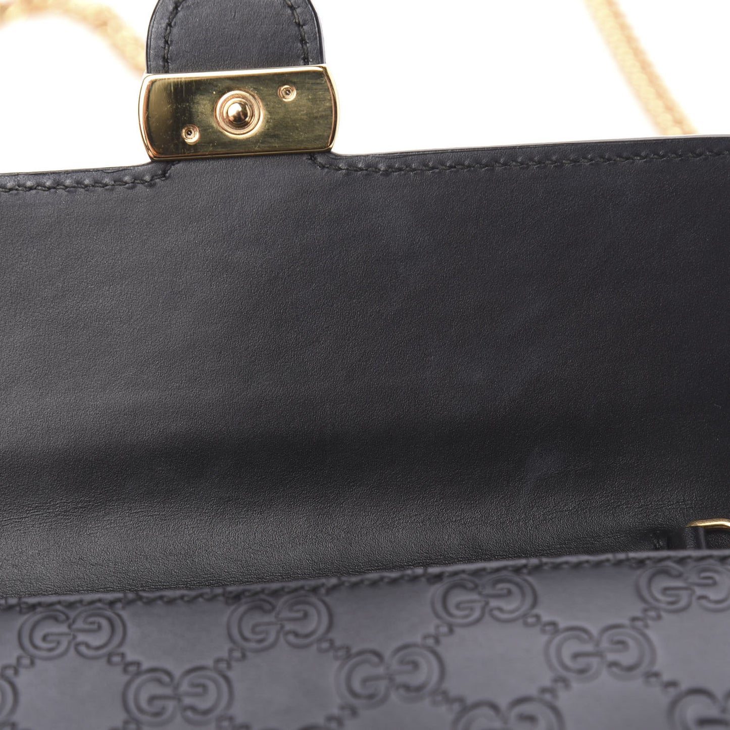 Guccissima Icon Chain Wallet Black