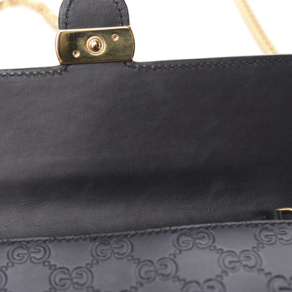 Gucci Guccissima Icon Chain Wallet Black 10 of 13