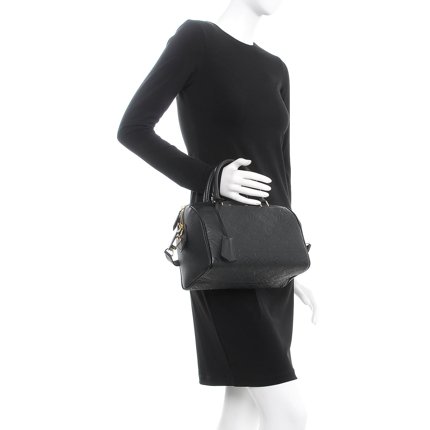 Louis Vuitton Empreinte Speedy Bandouliere 25 NM Black 3 of 9