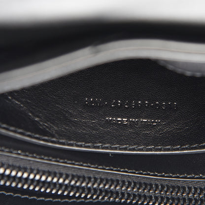 Saint Laurent Calfskin Y Quilted Monogram Small Loulou Chain Satchel Black 6 of 9