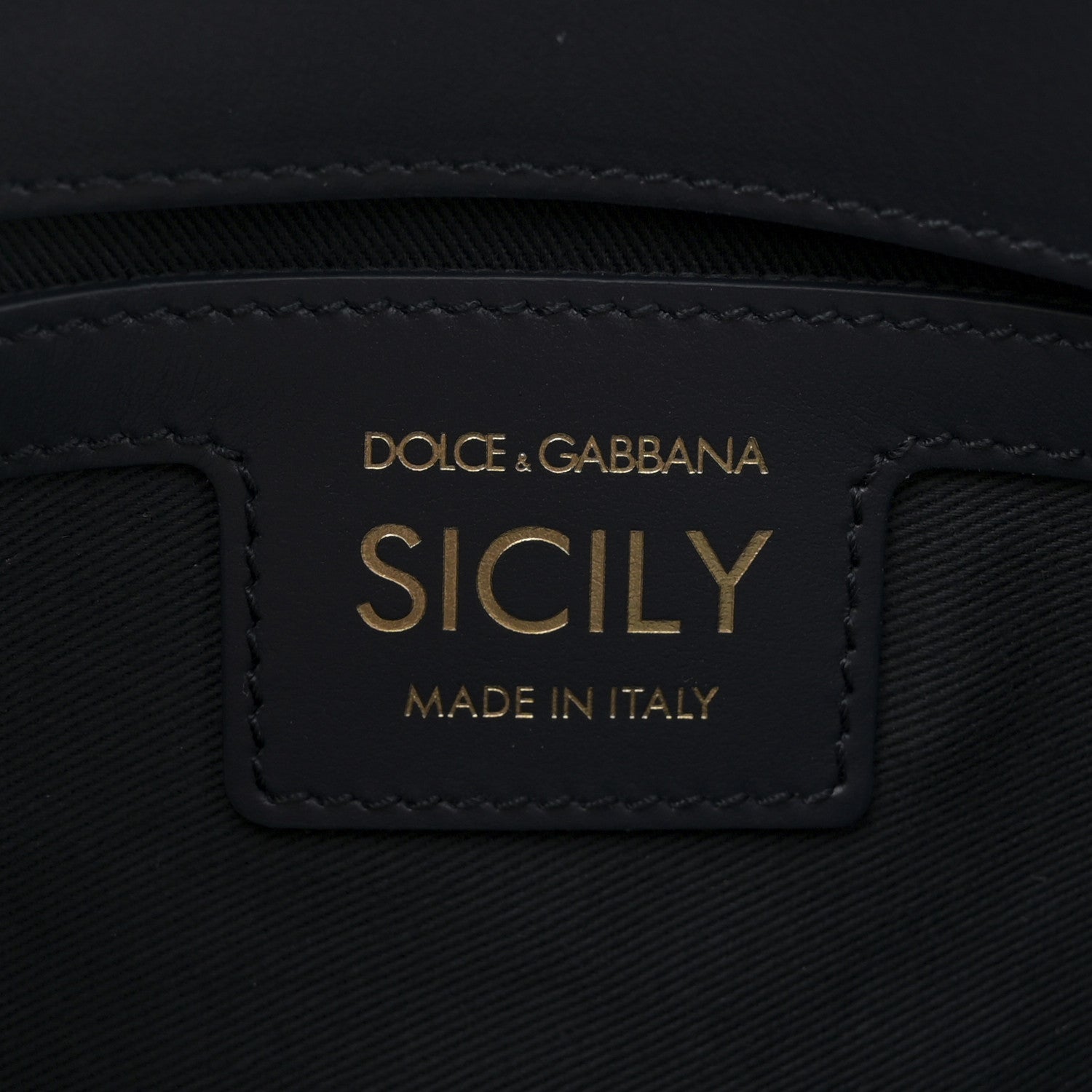 Dolce & Gabbana Calfskin Denim Patchwork Mini Miss Sicily Satchel Blue 6 of 9