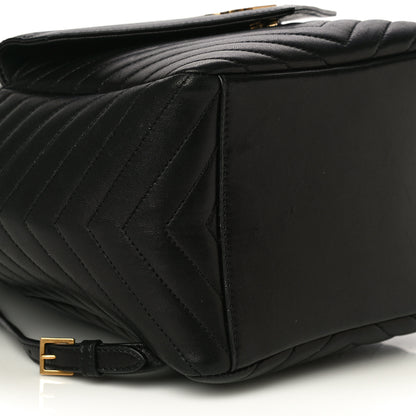 Saint Laurent Lambskin Matelasse Monogram Joe Backpack Black 5 of 19