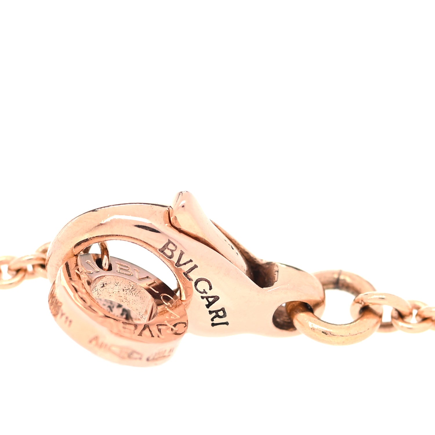 Bulgari 18K Rose Gold Diamond Mother of Pearl Divas' Dream Station Necklace 4 of 8