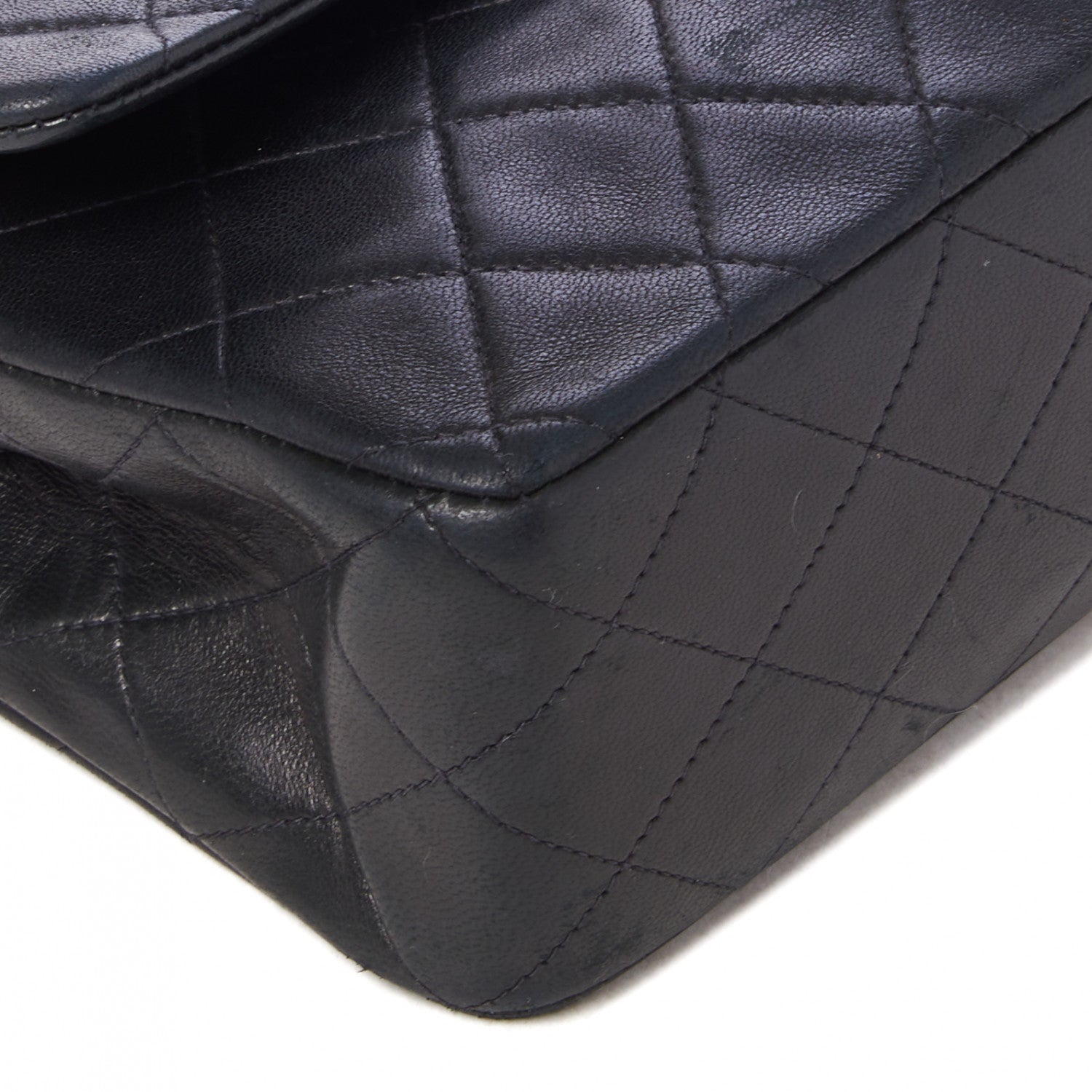 Chanel Lambskin Quilted Medium Double Flap Black 5 of 9