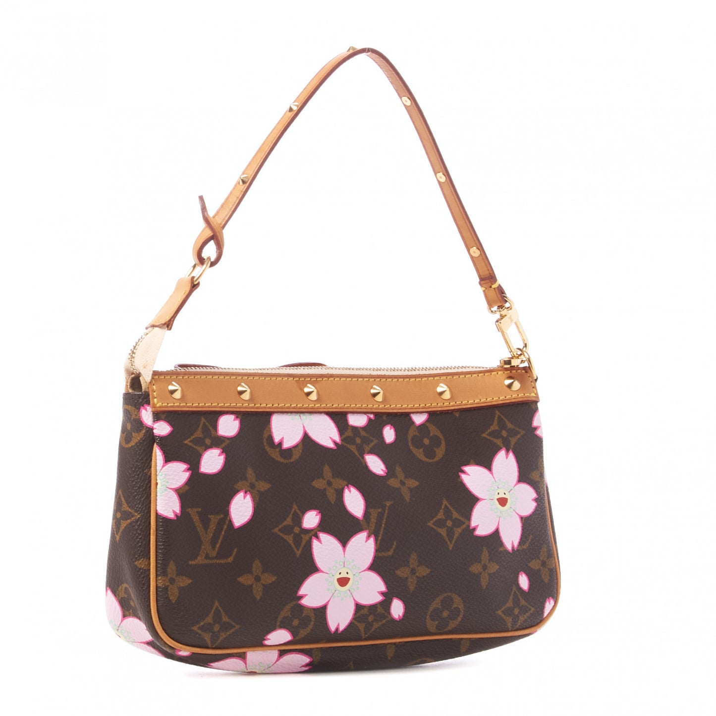 Monogram Cherry Blossom Pochette Accessories Brown