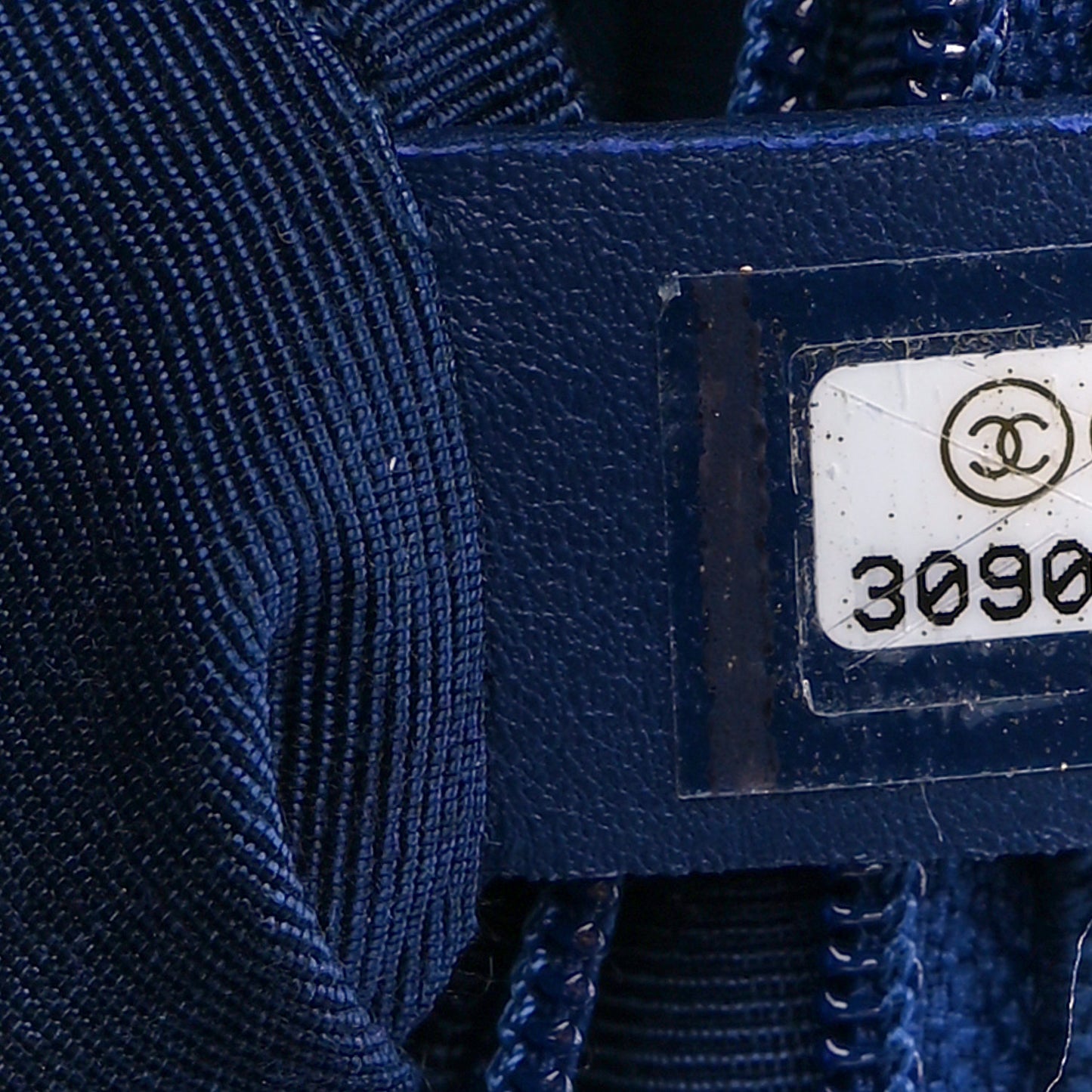 Cotton Canvas Quilted Medium Chanel 19 Flap Navy Blue