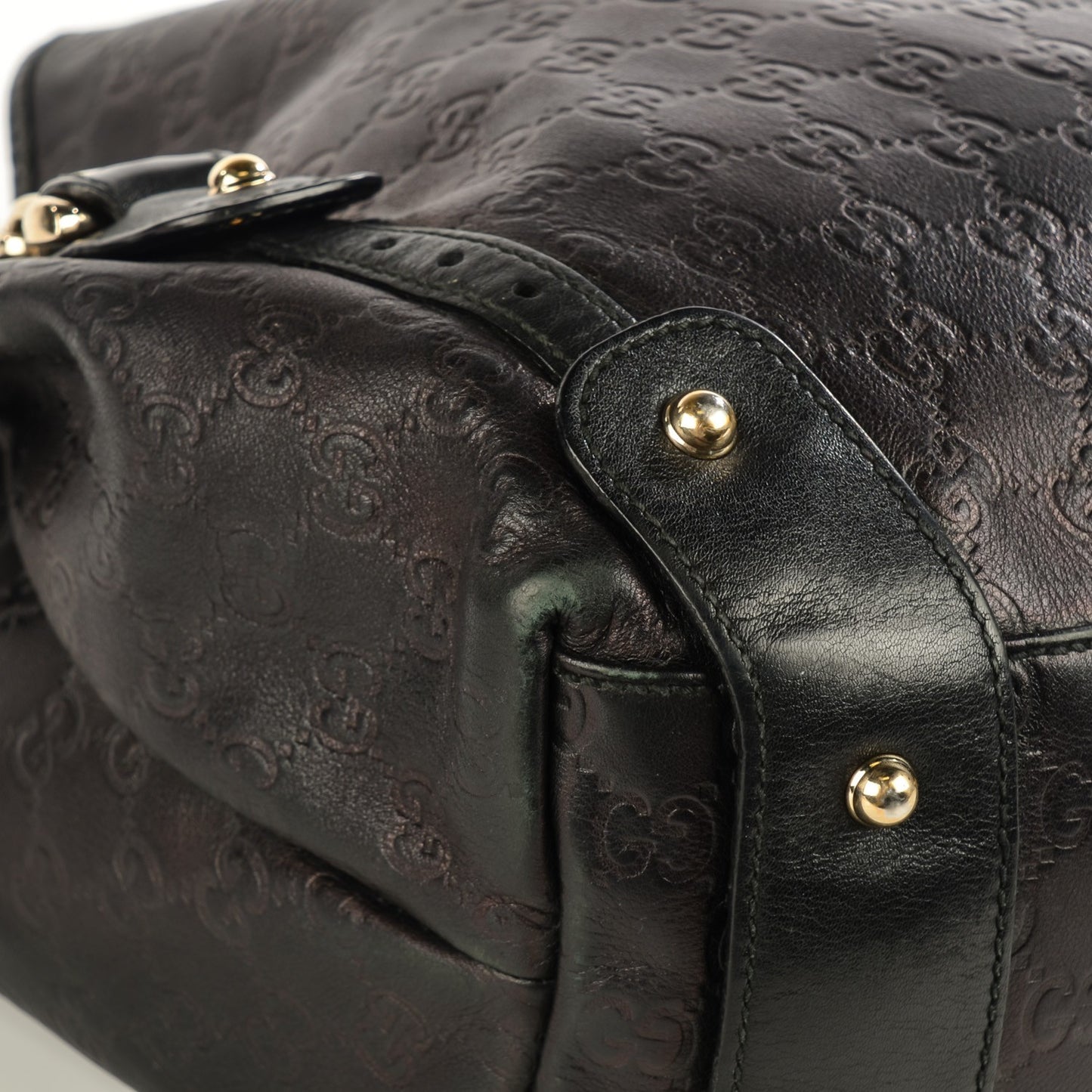 Guccissima Medium Pelham Shoulder Bag Black