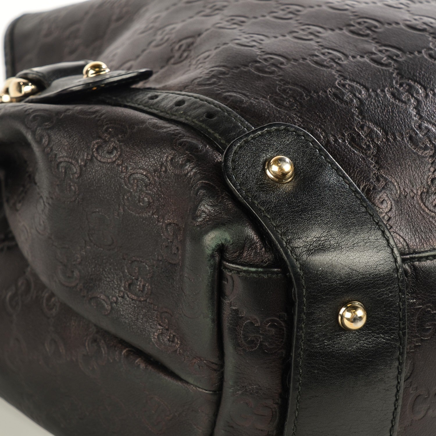 Gucci Guccissima Medium Pelham Shoulder Bag Black 8 of 8