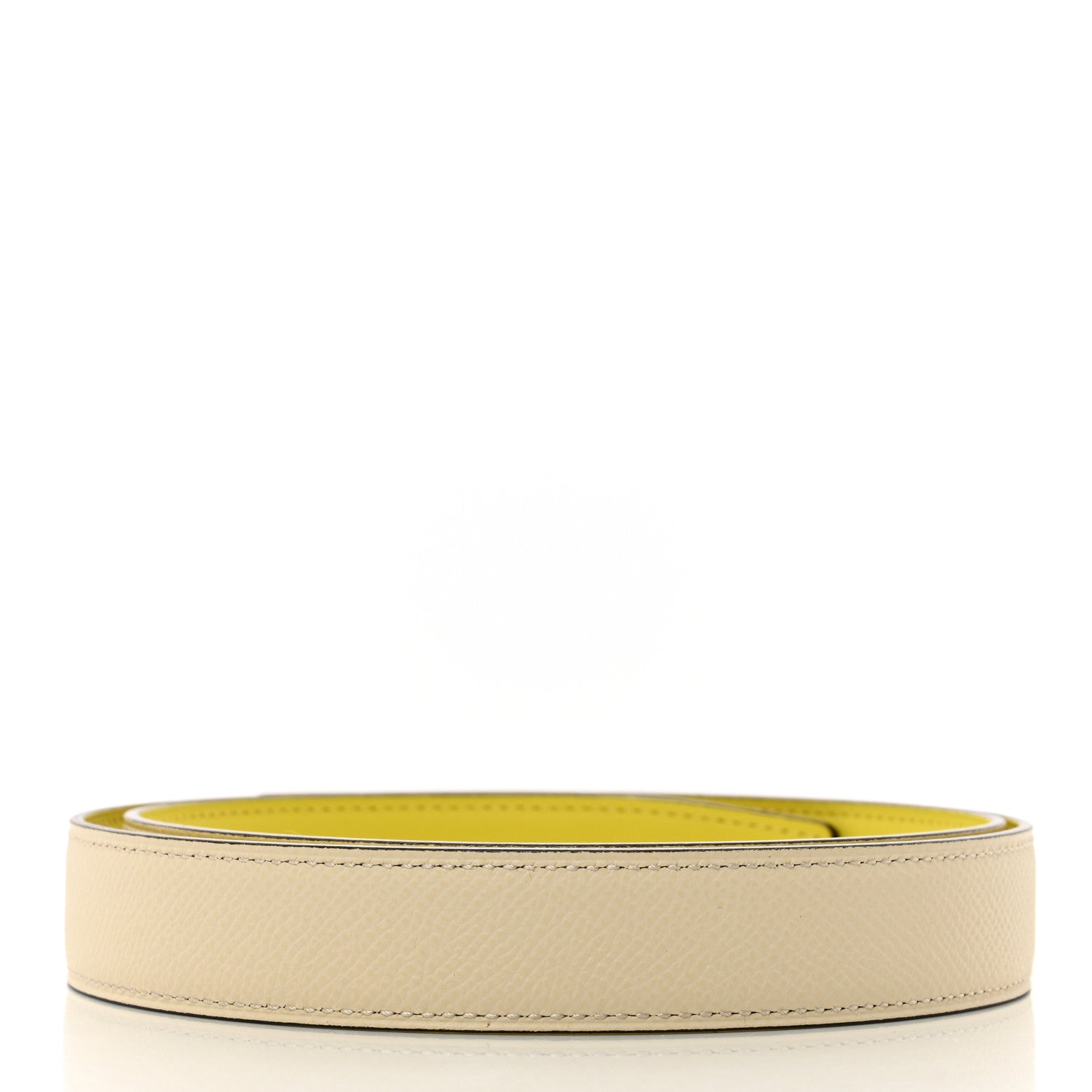 Hermes Swift Epsom 24mm Belt Strap 80 32 Nata Lime 2 of 5