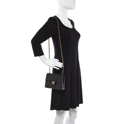 Chanel Lambskin Quilted Mini Square Flap Black 2 of 9
