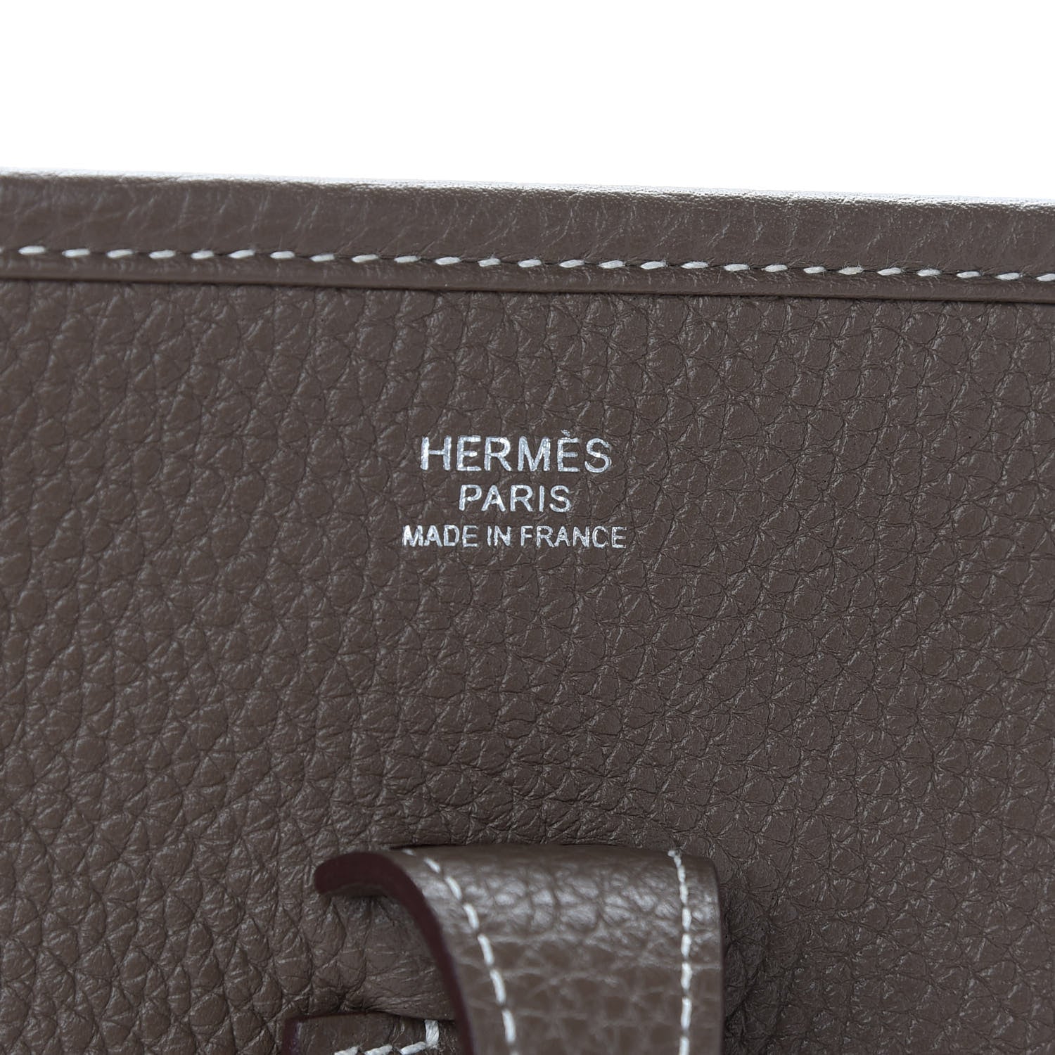 Hermes Taurillon Clemence Evelyne III PM Etoupe 6 of 9