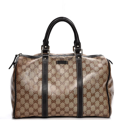 Gucci Crystal Monogram Medium Joy Boston Dark Brown 1 of 24