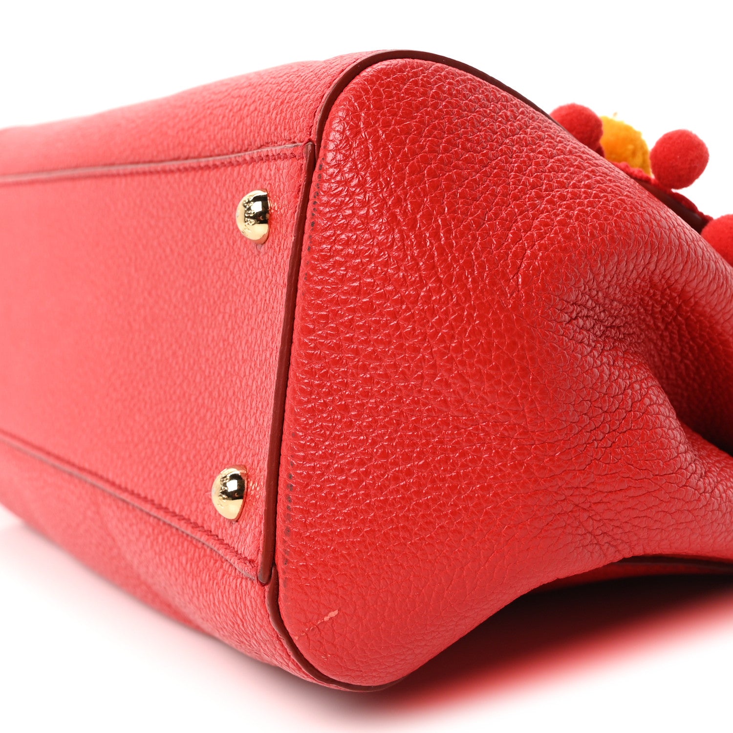 Dolce & Gabbana Calfskin Embellished Medium Miss Sicily Satchel Red 9 of 9
