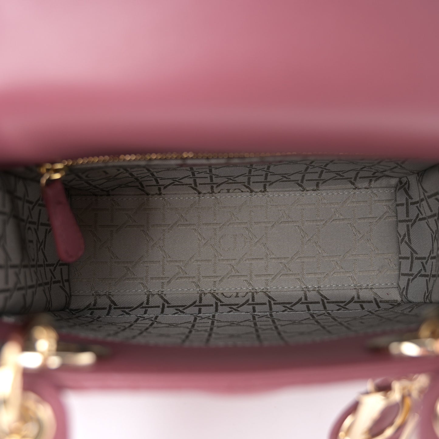 Lambskin Cannage Small My ABCDior Lady Dior Pink Honey
