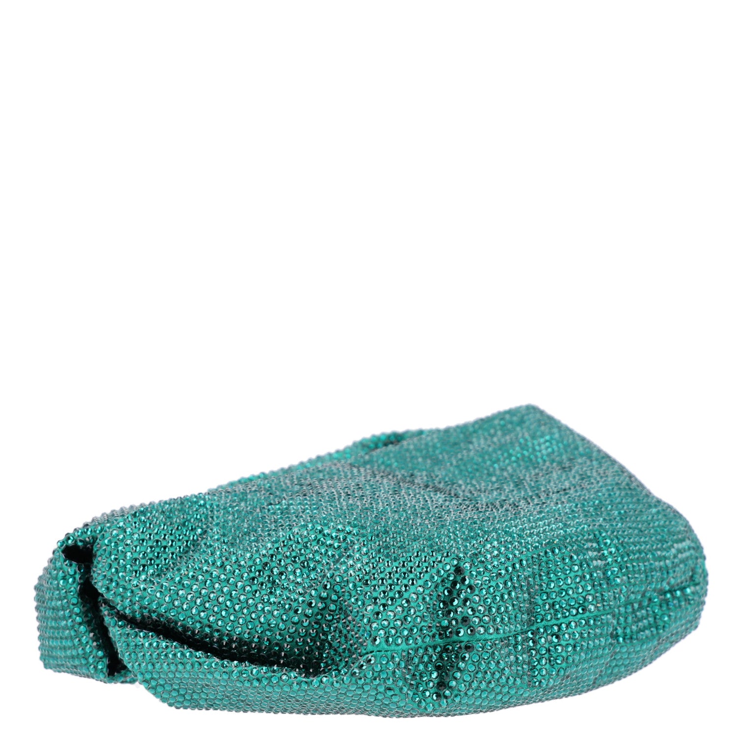 Bottega Veneta Crystal Embellished Satin Mini Hotfix Jodie Emerald 4 of 11