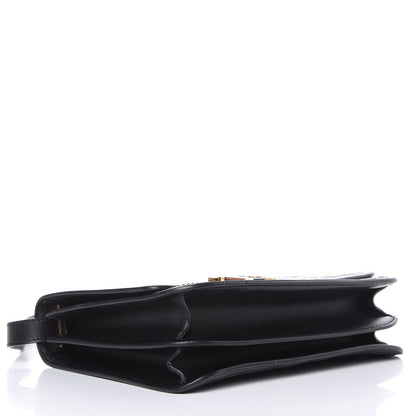 Burberry Calfskin Monogram Embossed Medium TB Bag Black 4 of 9