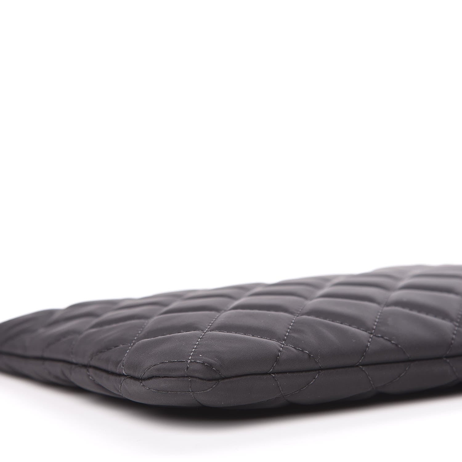 Chanel Nylon Quilted Medium Cosmetic Case Black 5 of 12