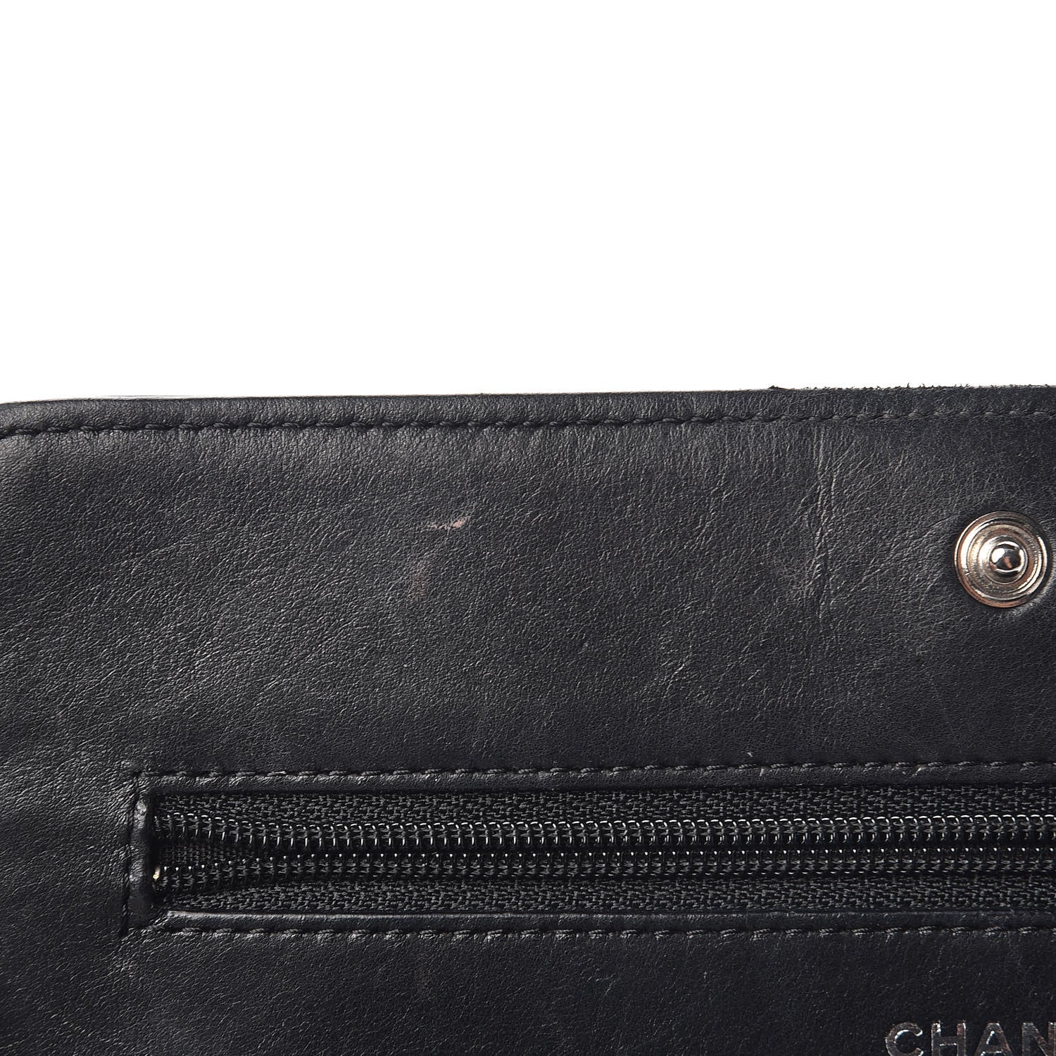 Chanel Lambskin Quilted Boy Wallet On Chain WOC Black 9 of 18