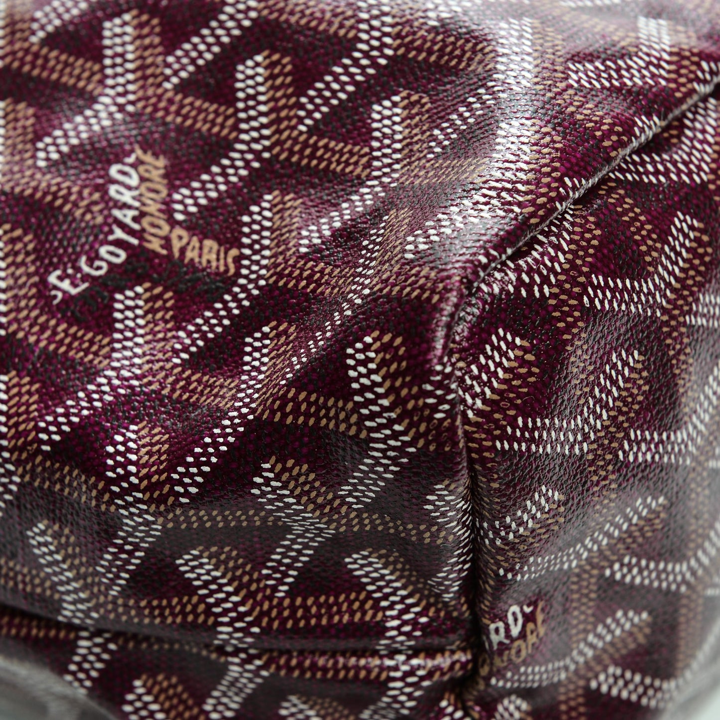 Goyardine Fidji Zip Hobo Burgundy