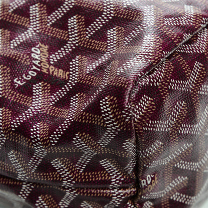 Goyard Goyardine Fidji Zip Hobo Burgundy 9 of 10