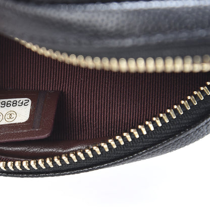 Chanel Caviar Quilted Zip Around Classic Coin Purse Black 7 of 8