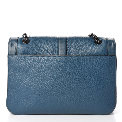 Christian Louboutin Calfskin Sweet Charity Shoulder Bag Blue 17 of 17