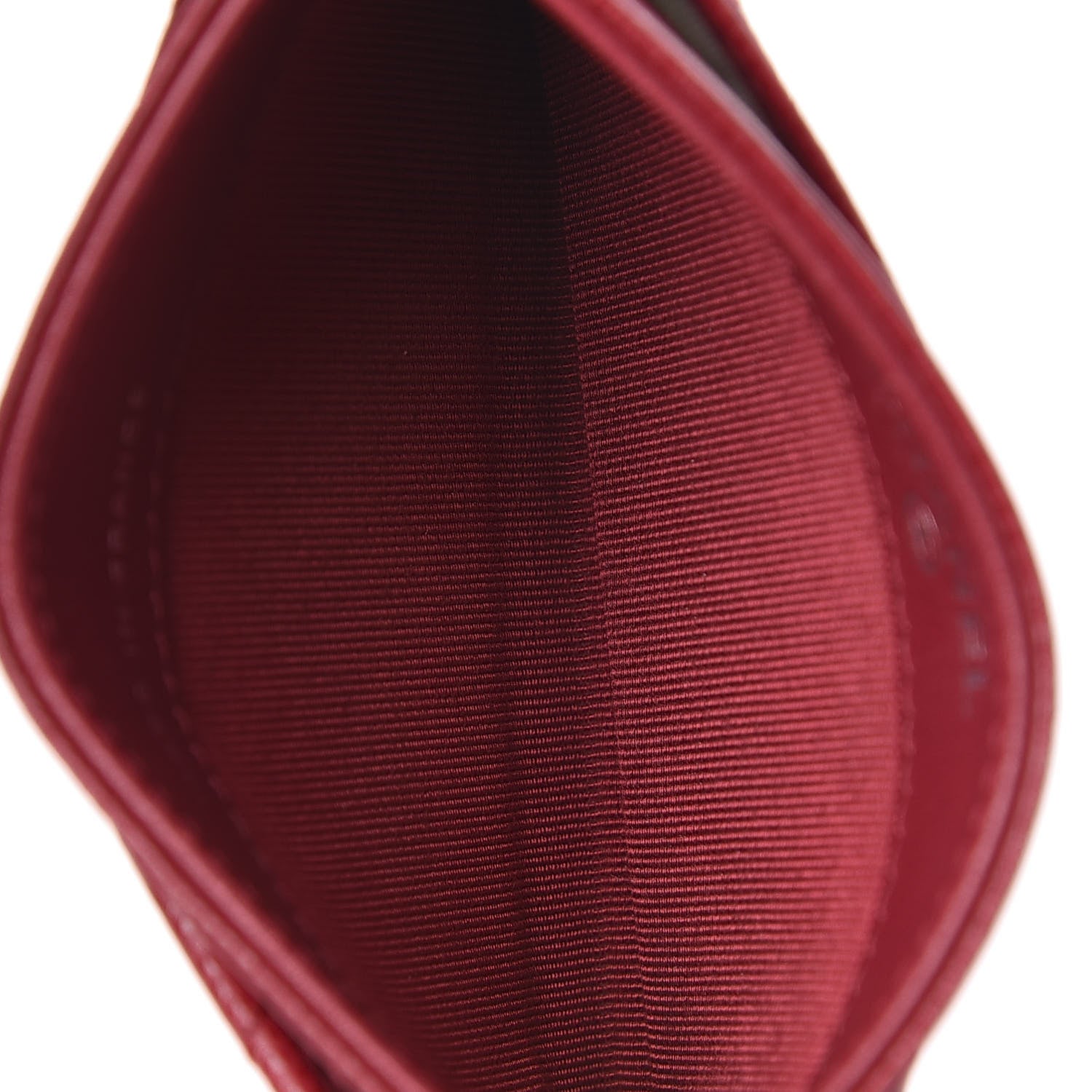 Chanel Caviar Quilted Card Holder Red 5 of 9