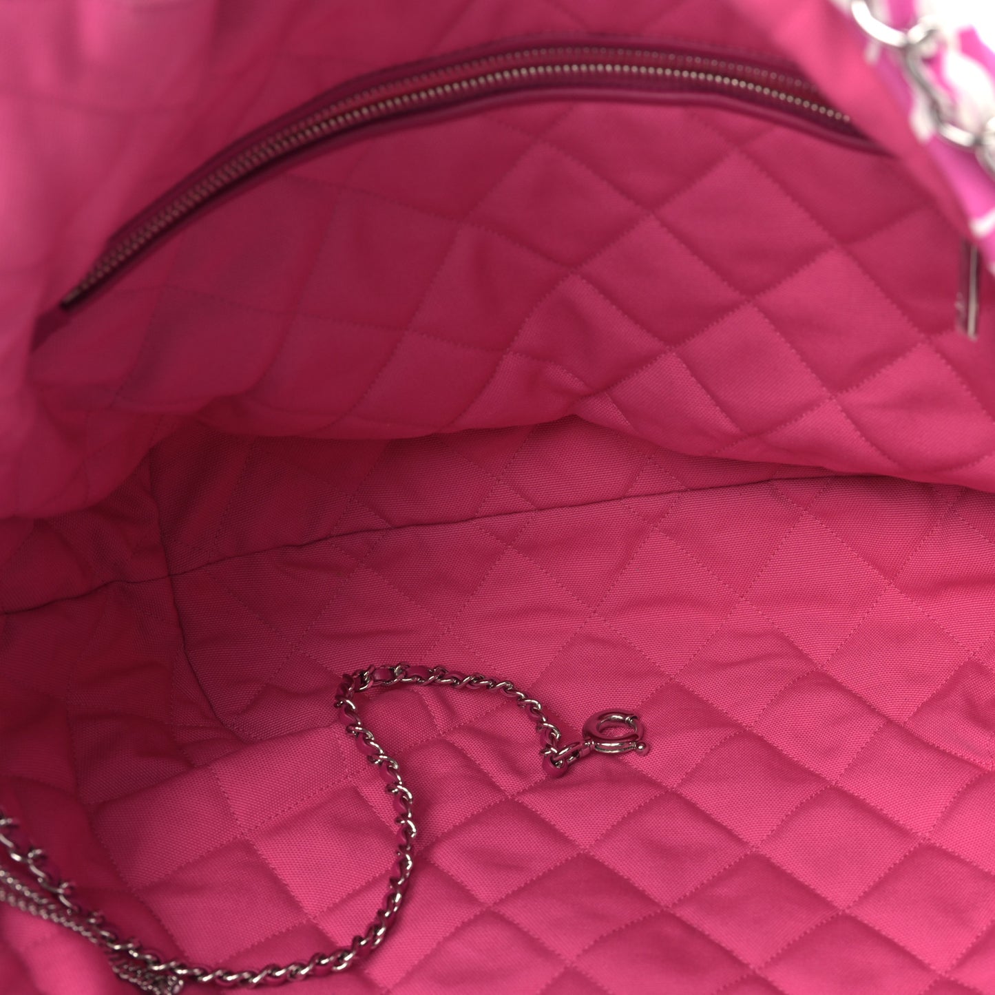 Canvas CC Coco Beach Shopping Tote Pink Ivory