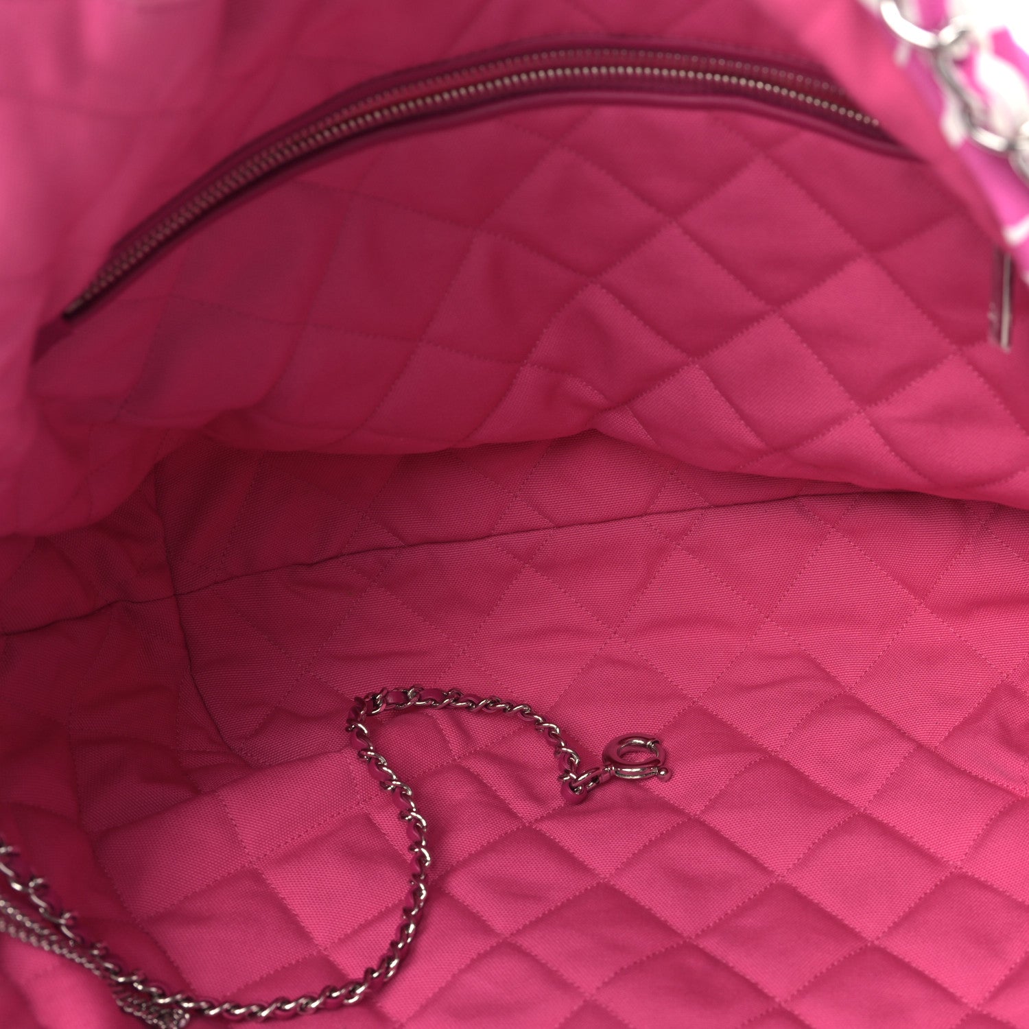 Chanel Canvas CC Coco Beach Shopping Tote Pink Ivory 5 of 9