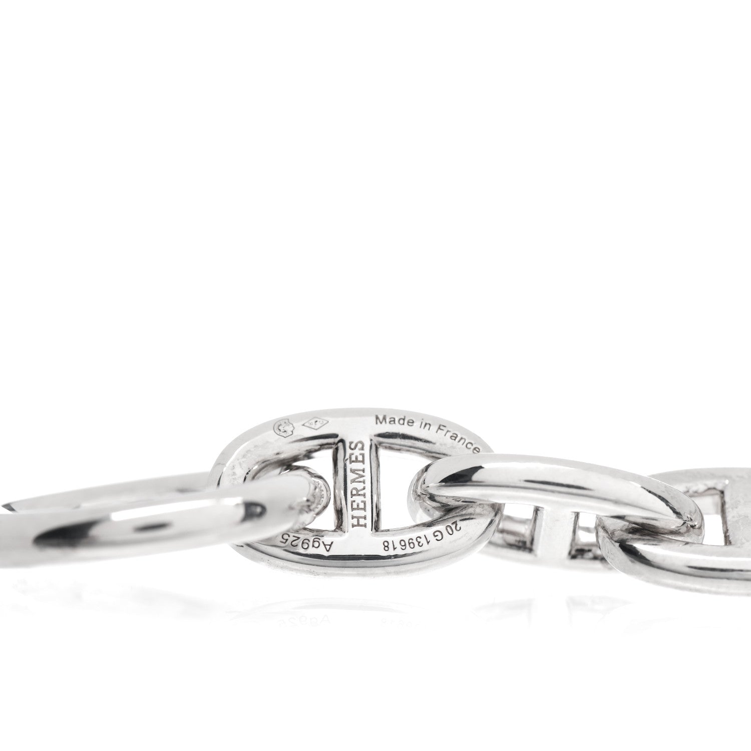Hermes Sterling Silver MM Chaine d'Ancre Bracelet 4 of 5
