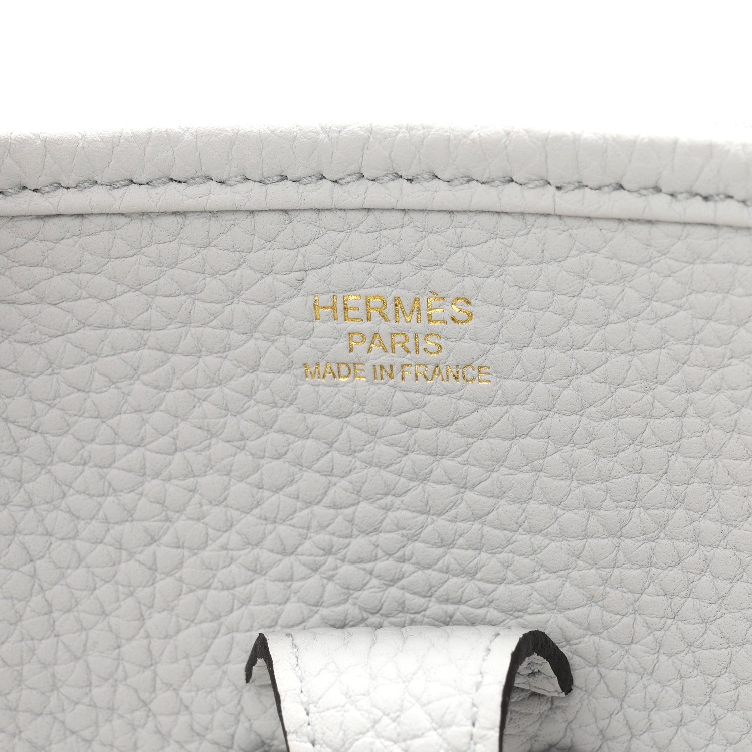 Hermes Taurillon Clemence Evelyne III PM Bleu Pale 6 of 11