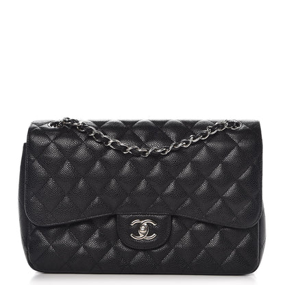 Chanel Caviar Quilted Jumbo Double Flap Black 1 of 10