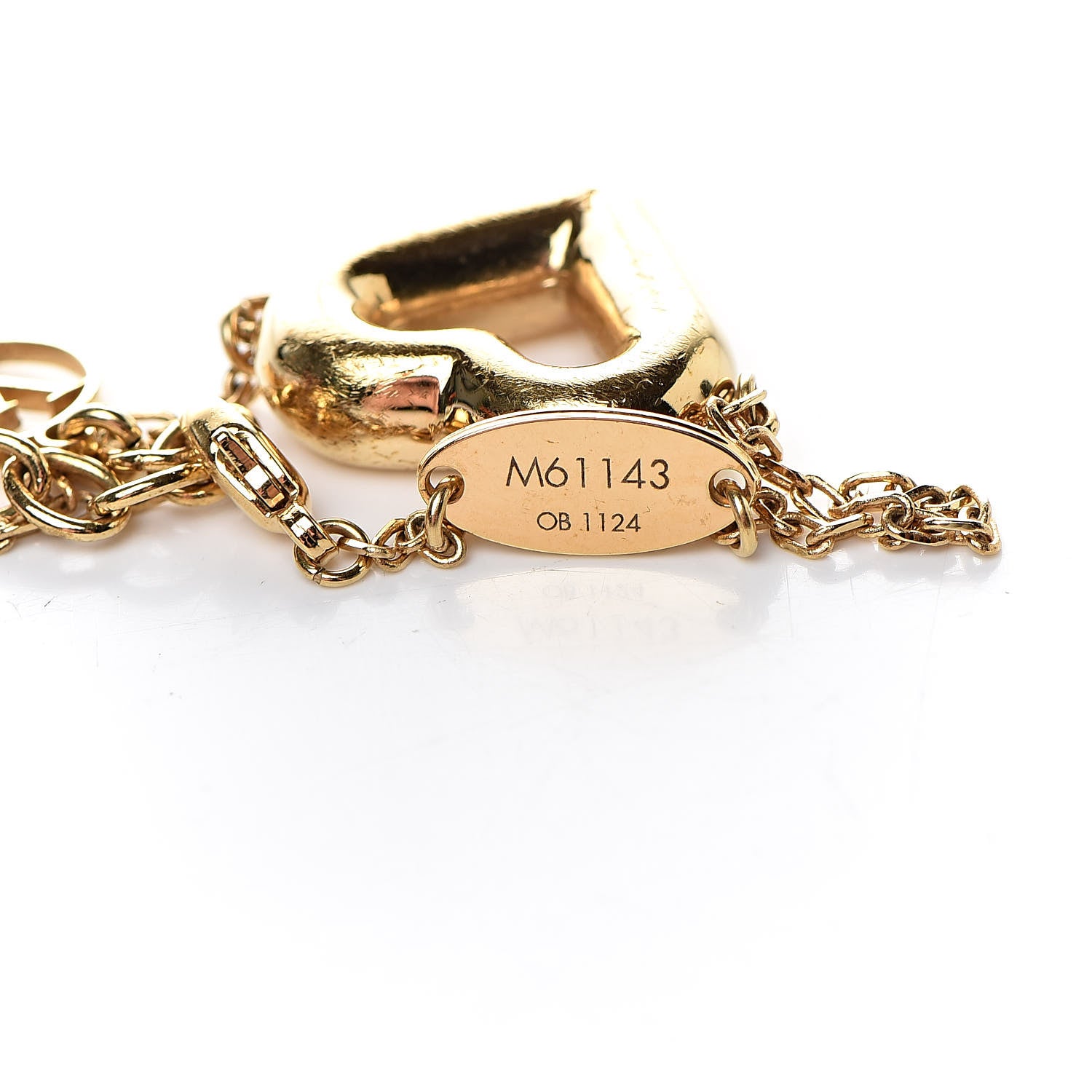 Louis Vuitton Metal LV And Me Heart Bracelet Gold 5 of 5
