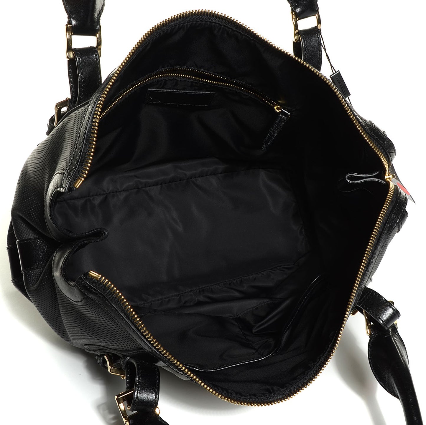 Beat Check Bridle Calfskin Nylon Medium Landscape Lynher Tote Charcoal