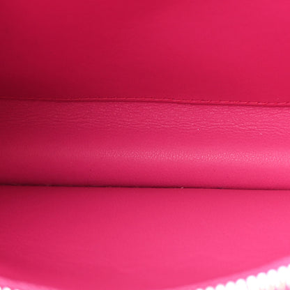 Salvatore Ferragamo Calfskin Intreccio Trifolio Shoulder Bag Hot Pink 6 of 13