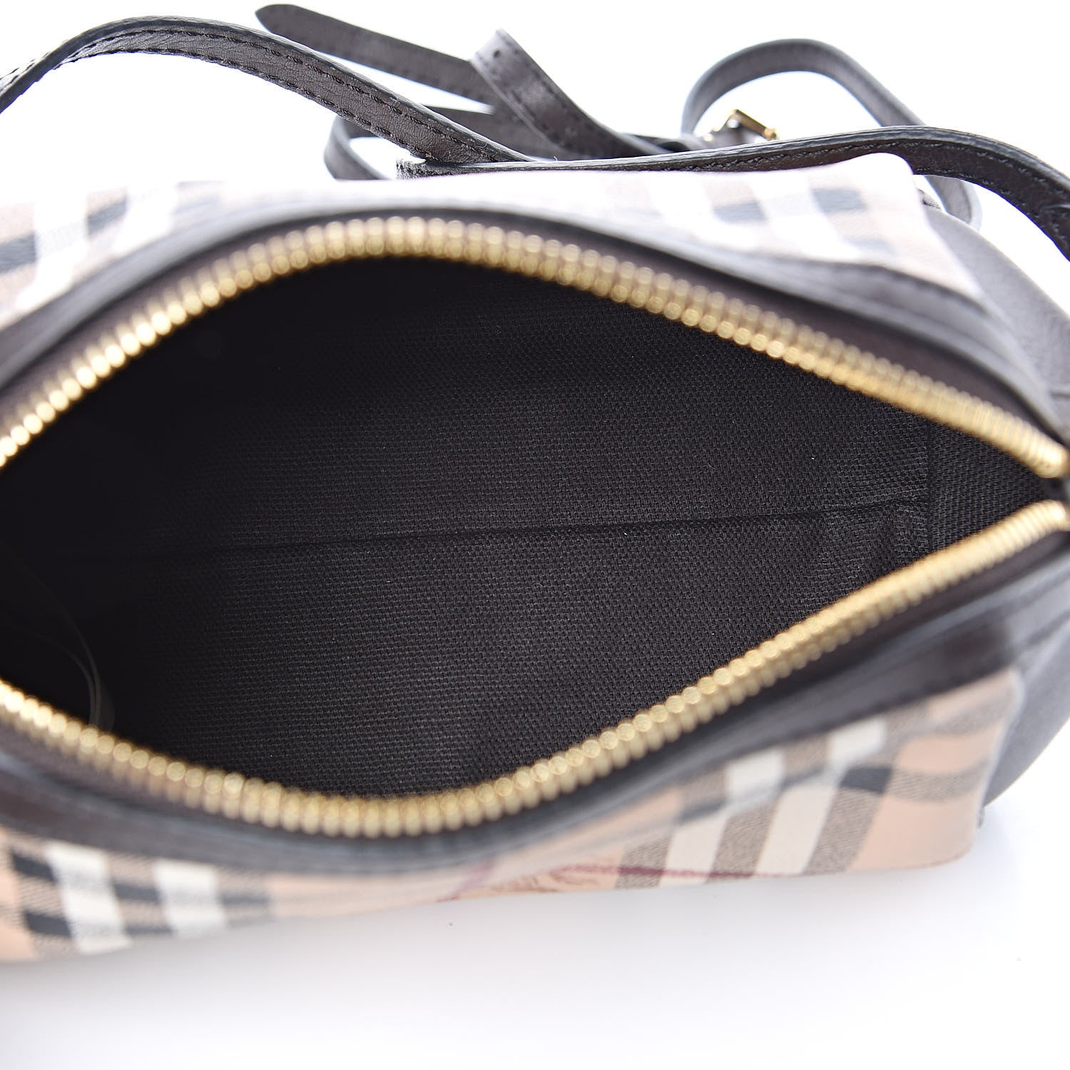 Burberry Haymarket Check Mini Blaze Crossbody Bag Chocolate 5 of 12