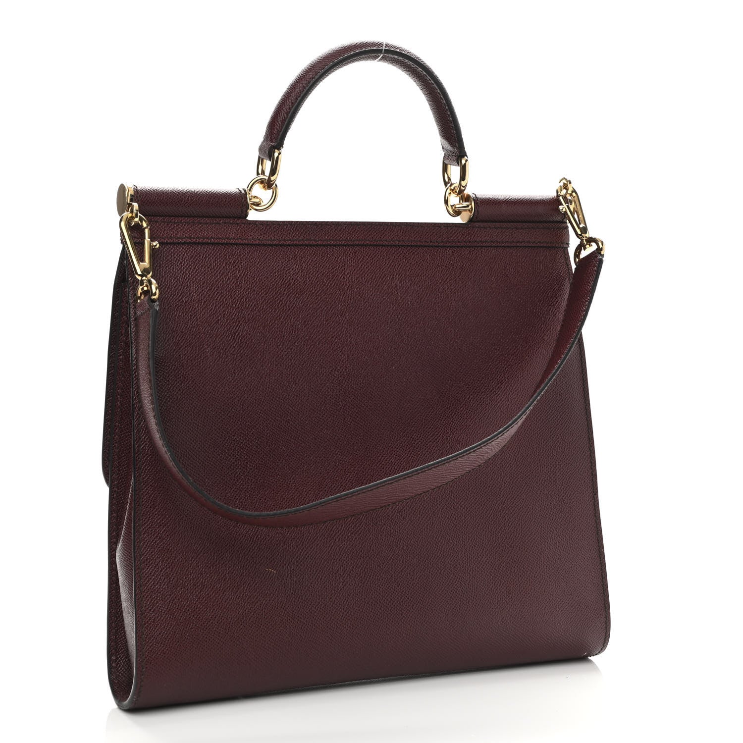 Dolce & Gabbana Dauphine Large Miss Sicily Satchel Burgundy 3 of 12