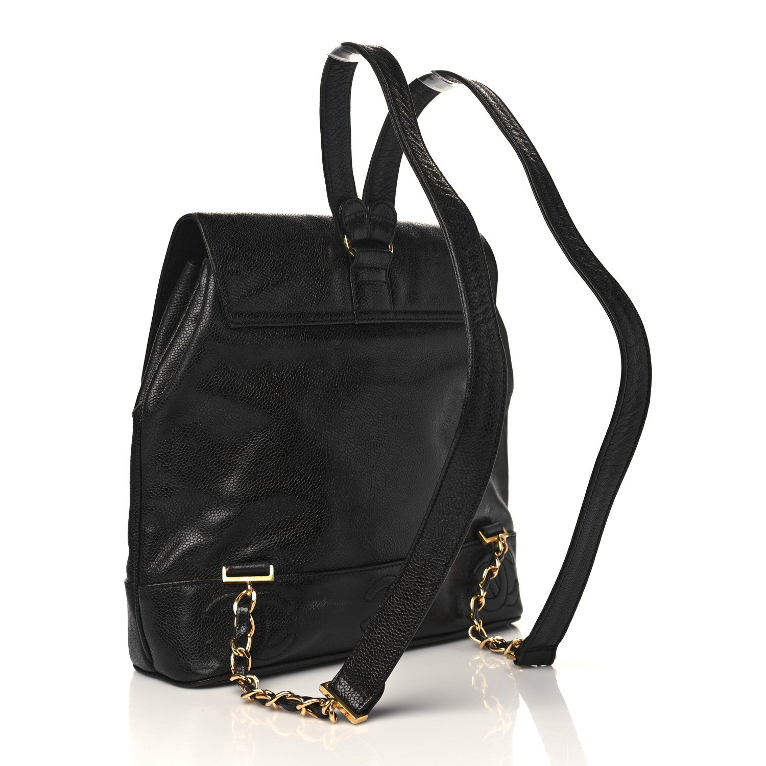 Chanel Caviar CC Backpack Black 3 of 9