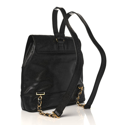 Chanel Caviar CC Backpack Black 3 of 9