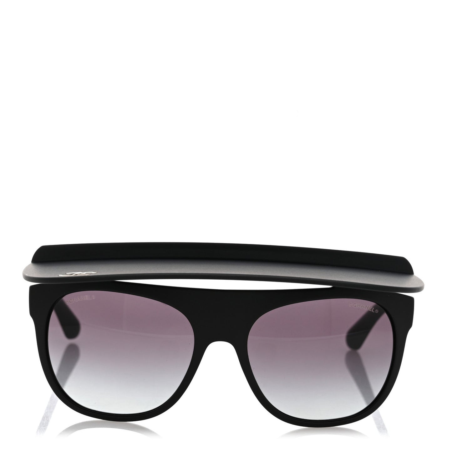 Acetate Visor Sunglasses 71046 Matte Black
